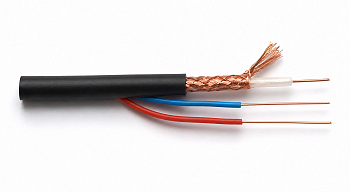 Кабель для видеонаблюдения VDCable КВК-2П(МЕДЬ) 2х0,5 12V внешний в Михайловке фото